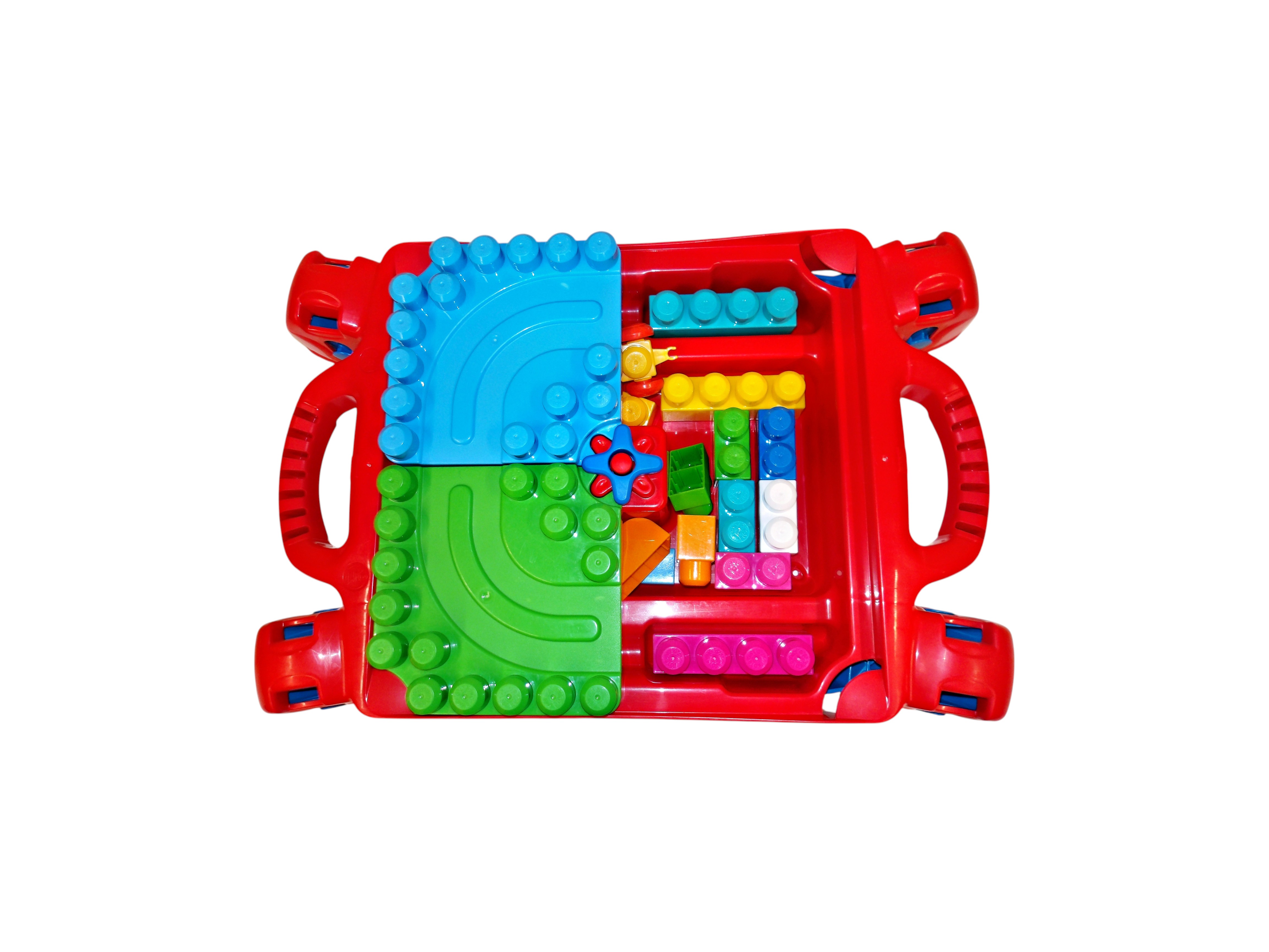 Voir photo 2 de Mega Bloks - Table d'activités - 30 blocs Mega Bloks - Table d'activités - 30 blocs Très bon état - Vue 2 -